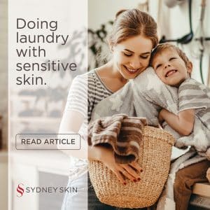 Doing laundry with sensitive skin